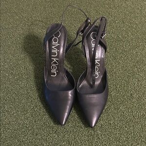 Calvin Klein Black Pointed Heels